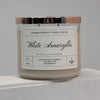 White Amaryllis  2-Wick Soy Aromatherapy Candle